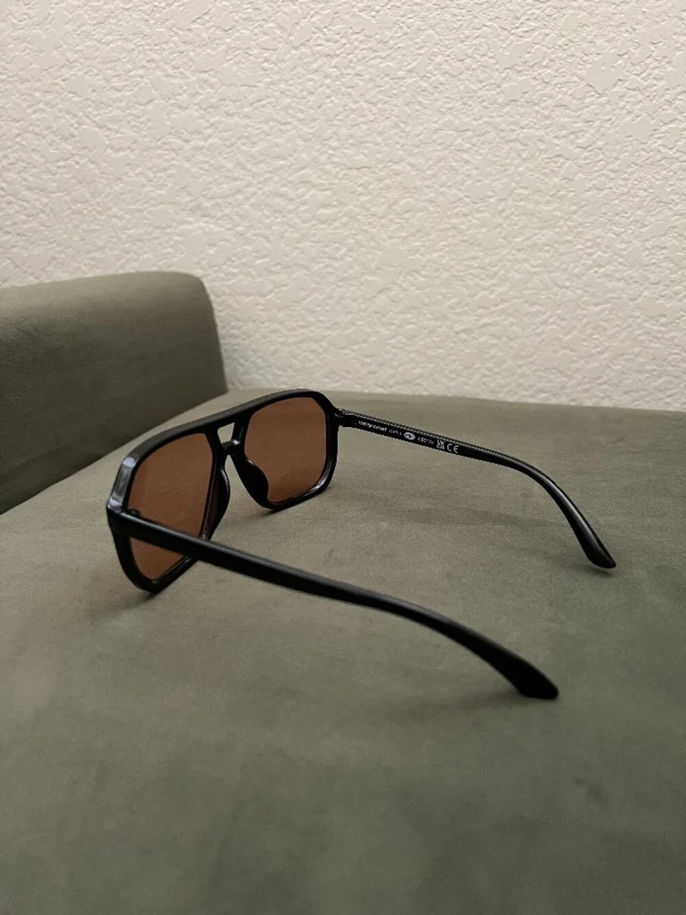 Oversized Retro Aviator Sunglasses | Burn Orange Lens